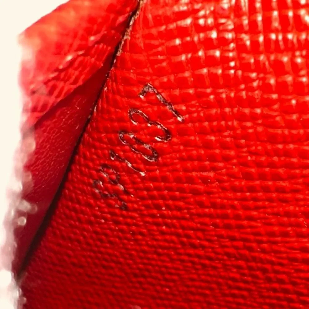 Louis‎ Vuitton Red Epi Leather Slim Vertical Bifold